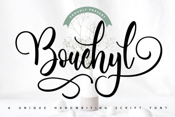 Bouchyl Unique Handwriting Script Font: Elevate Your Designs with Elegance
