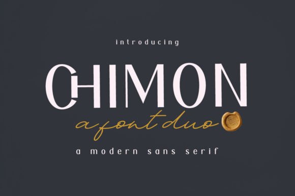 Chimon Font Duo: A Handcrafted Brush Font for Modern Design