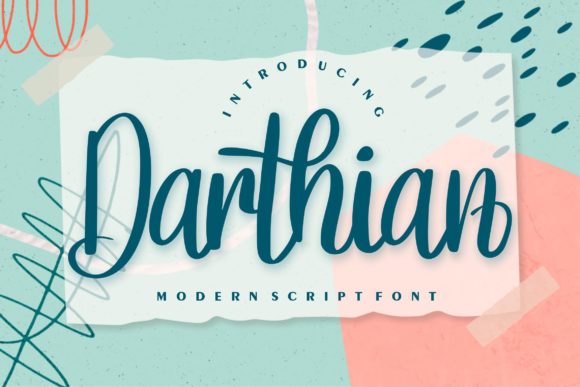 Discover the Elegance of Darthian Font: A Modern Handwritten Design for Creative Professionals
