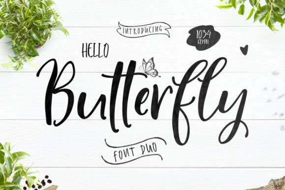 Hello Butterfly Duo Font: A Delicate Touch for Creative Projects