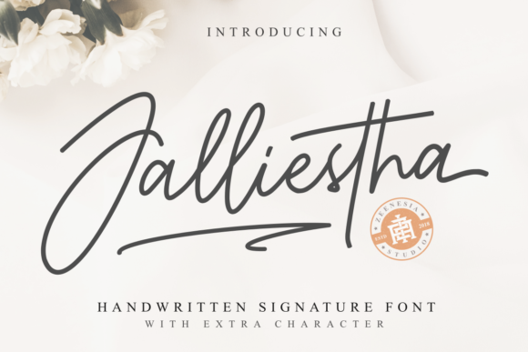 Jalliestha Font: A Stylish Handwritten Choice
