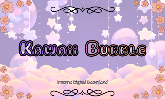 Kawaii Bubble Font: A Delightful Addition to Your Creative Toolkit