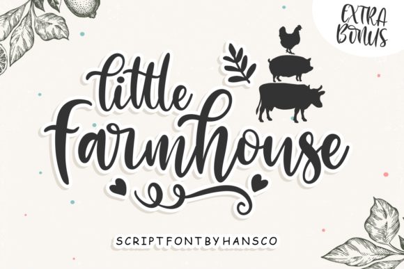 Little Farmhouse Font: A Touch of Whimsy in Every Design