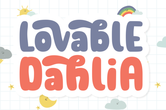 Lovable Dahlia Font: A Chubby Display for Creative Expression