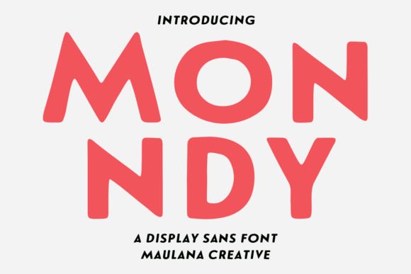 Monndy Stamp Display Font: Bold, Unique, and Versatile