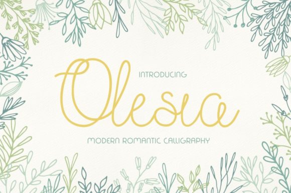 Olesia Handwritten Font: A Refined and Romantic Addition to Your Design Toolkit
