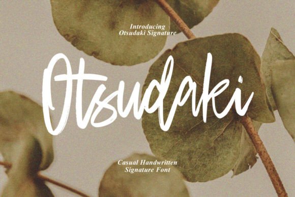 Otsudaki Font: A Handmade Signature Style