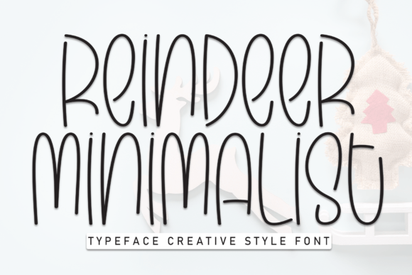 Reindeer Minimalist Font: A Touch of Whimsy