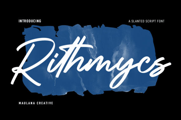 Rithmycs Script Font: A Brushed Elegance for Digital Expression
