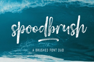 Spoodbrush - Font Duo: A Dynamic Script Pairing for Creative Workflows
