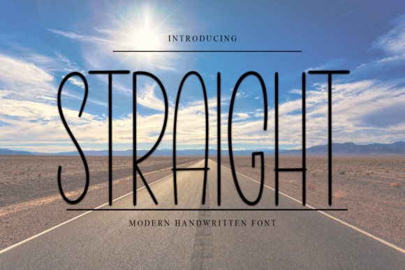 Straight Font: A Stylish Handwritten Design